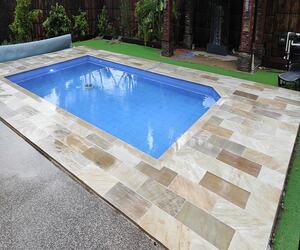 Swimming Pools with stone layout